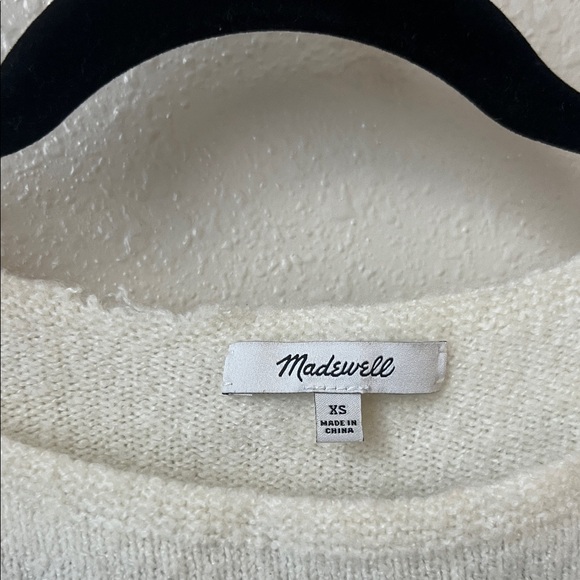 Madewell Geometric Striped Sweater - Cream, Green, Brown - Picture 3 of 4